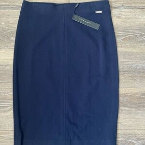Tahari NWT Navy Blue XS Pencil Skirt